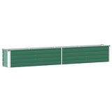 Plantenbak verhoogd 320x40x45 cm gegalvaniseerd staal groen - AllerleiShop