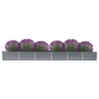 Plantenbak verhoogd 480x80x45 cm gegalvaniseerd staal grijs - AllerleiShop