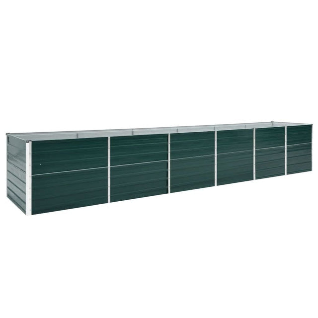 Plantenbak verhoogd 480x80x77 cm gegalvaniseerd staal groen - AllerleiShop