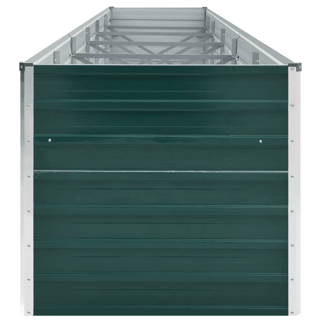 Plantenbak verhoogd 480x80x77 cm gegalvaniseerd staal groen - AllerleiShop