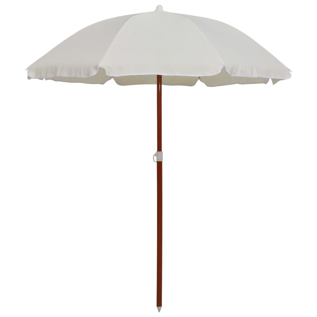 Parasol met stalen paal 180 cm zandkleurig - AllerleiShop