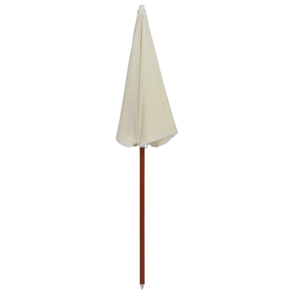 Parasol met stalen paal 180 cm zandkleurig - AllerleiShop