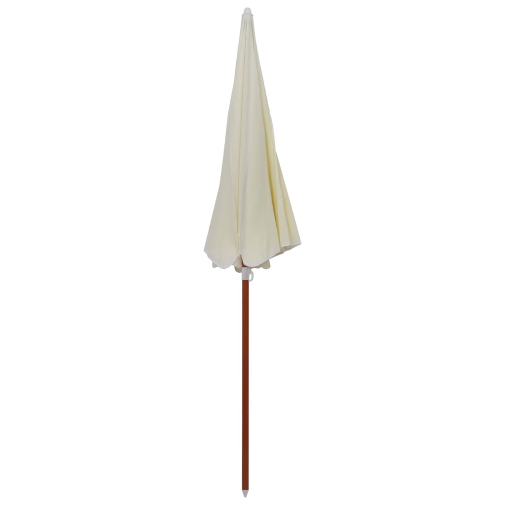 Parasol met stalen paal 240 cm zandkleurig - AllerleiShop