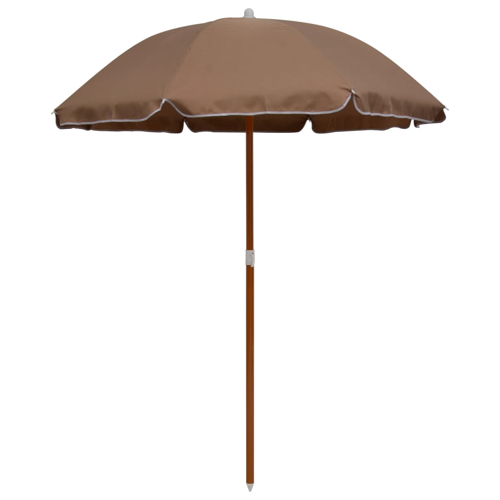 Parasol met stalen paal 180 cm taupe - AllerleiShop