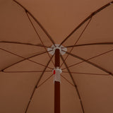 Parasol met stalen paal 180 cm taupe - AllerleiShop