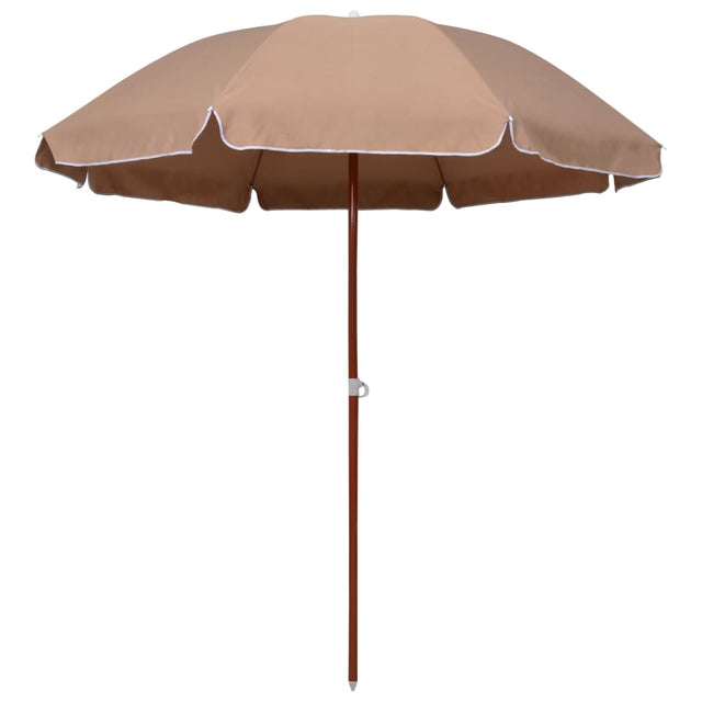 Parasol met stalen paal 240 cm taupe - AllerleiShop