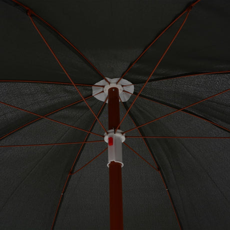 Parasol met stalen paal 180 cm antracietkleurig - AllerleiShop