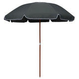 Parasol met stalen paal 240 cm antracietkleurig - AllerleiShop