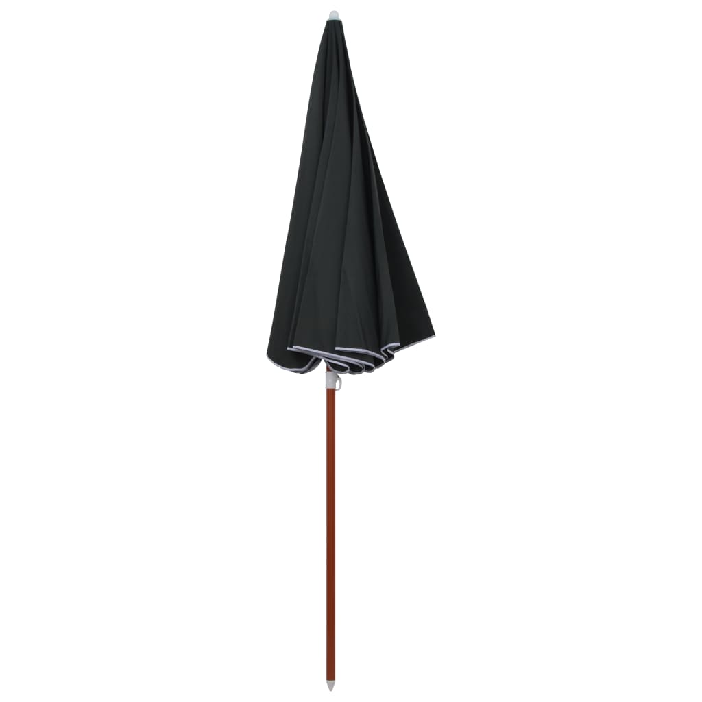 Parasol met stalen paal 240 cm antracietkleurig - AllerleiShop