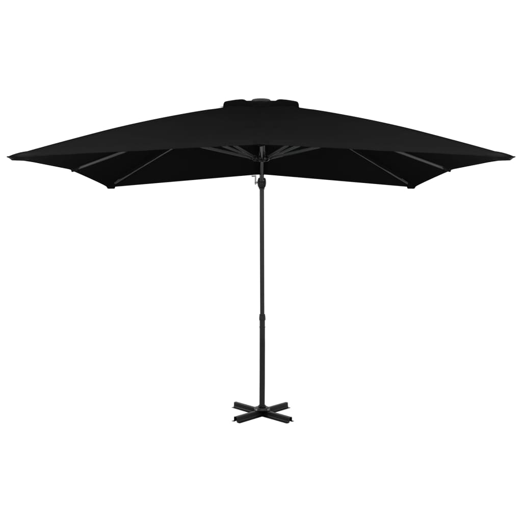 Zweefparasol met aluminium paal 250x250 cm zwart - AllerleiShop