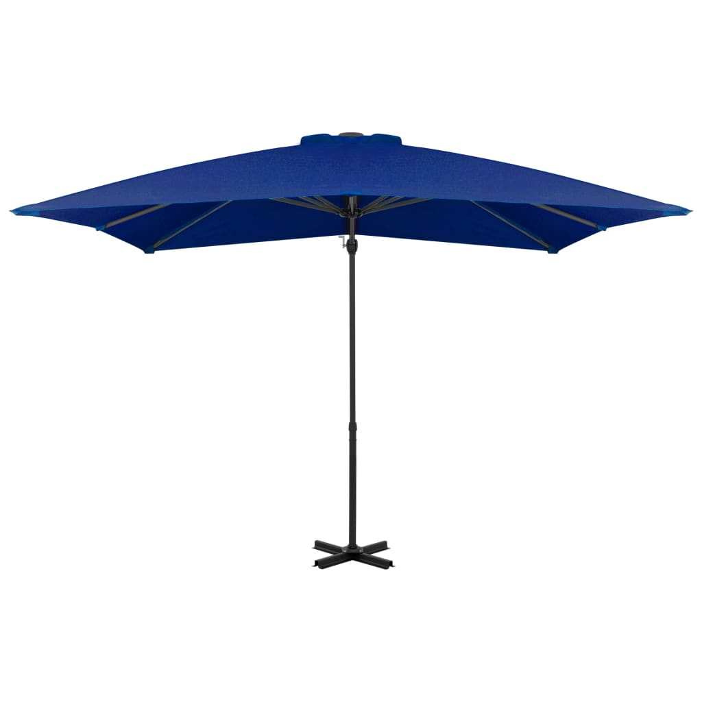 Zweefparasol met aluminium paal 250x250 cm azuurblauw - AllerleiShop