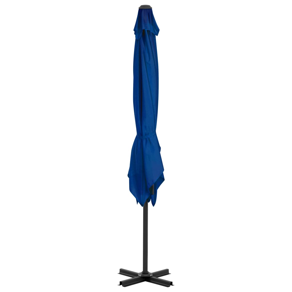 Zweefparasol met aluminium paal 250x250 cm azuurblauw - AllerleiShop