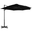 Zweefparasol met aluminium paal 300 cm zwart - AllerleiShop