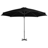 Zweefparasol met aluminium paal 300 cm zwart - AllerleiShop