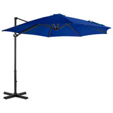 Zweefparasol met aluminium paal 300 cm azuurblauw - AllerleiShop