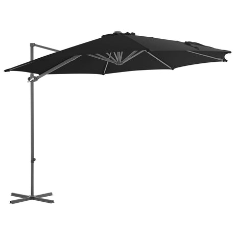 Zweefparasol met stalen paal 300 cm zwart - AllerleiShop