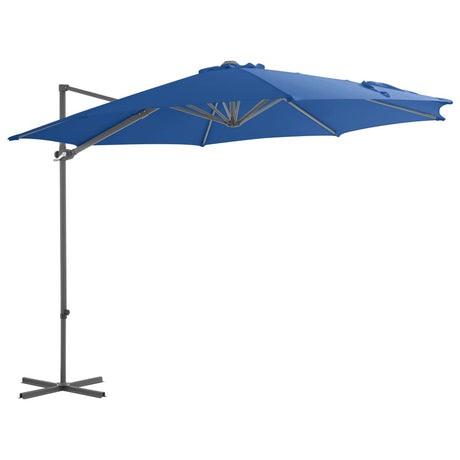 Zweefparasol met stalen paal 300 cm azuurblauw - AllerleiShop