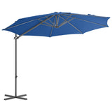 Zweefparasol met stalen paal 300 cm azuurblauw - AllerleiShop