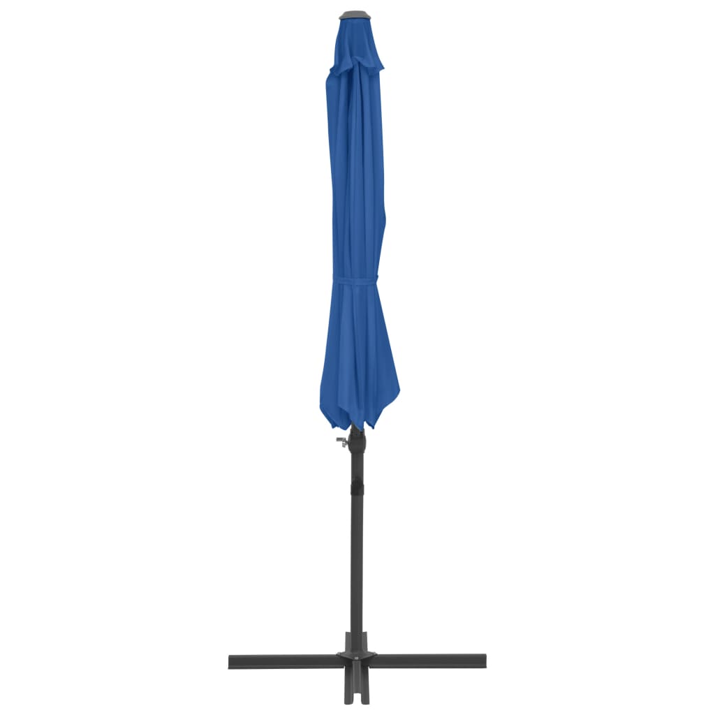 Zweefparasol met stalen paal 300 cm azuurblauw - AllerleiShop