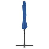 Zweefparasol met stalen paal 300 cm azuurblauw - AllerleiShop