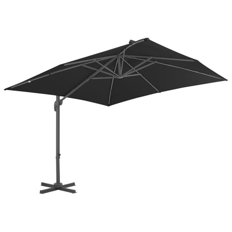 Zweefparasol met aluminium paal 3x3 m zwart - AllerleiShop