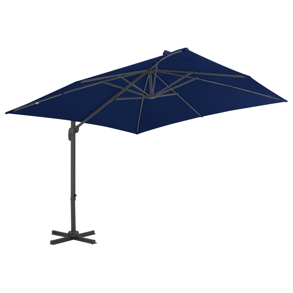 Zweefparasol met aluminium paal 3x3 m azuurblauw - AllerleiShop