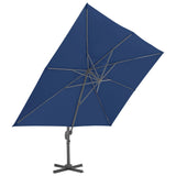 Zweefparasol met aluminium paal 4x3 m azuurblauw - AllerleiShop