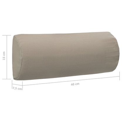 Hoofdsteun voor ligstoel 40x7,5x15 cm textileen taupe - AllerleiShop