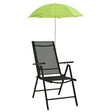 Campingstoelparasols 2 st 105 cm groen - AllerleiShop