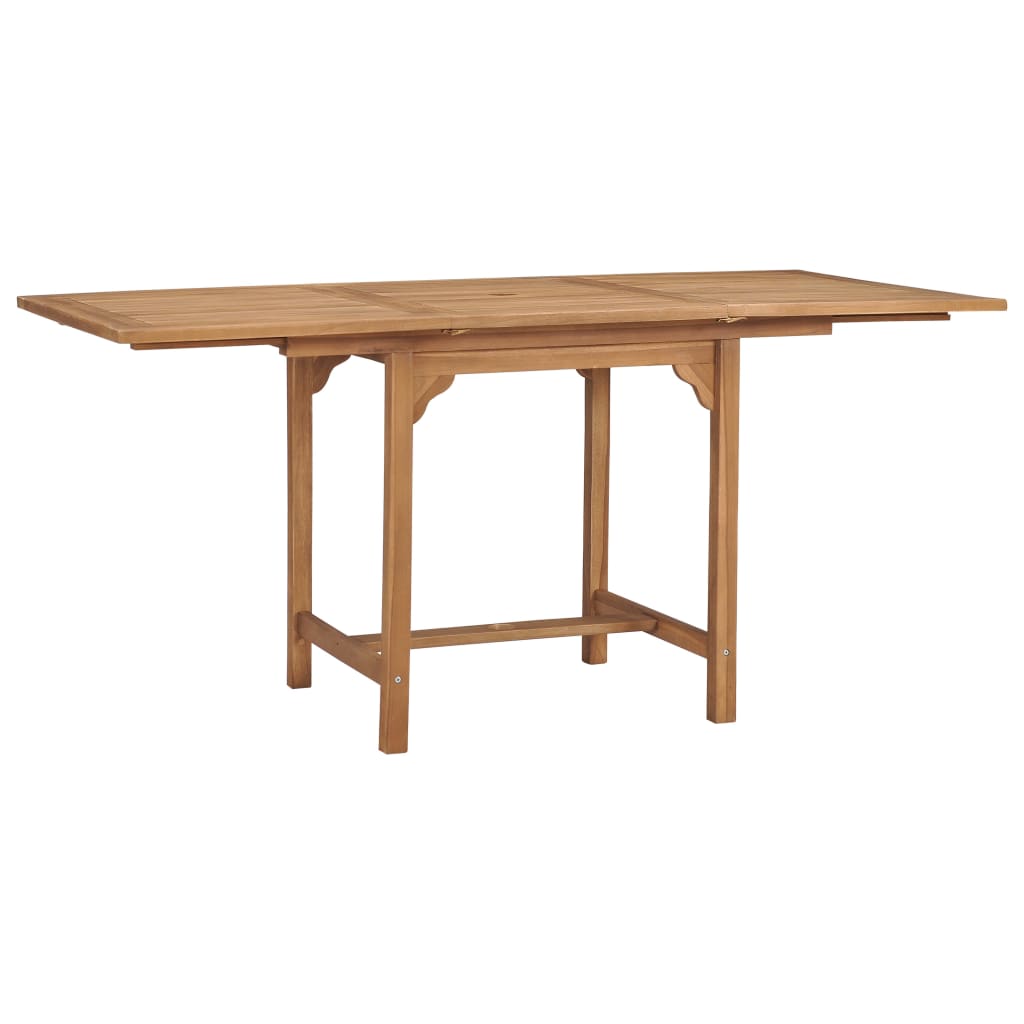 Tuintafel verlengbaar (110-160)x80x75 cm massief teakhout - AllerleiShop