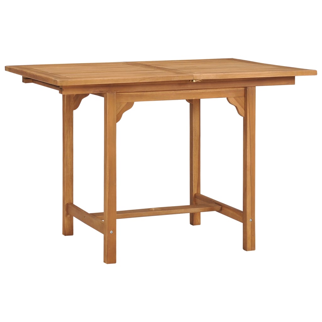 Tuintafel verlengbaar (110-160)x80x75 cm massief teakhout - AllerleiShop