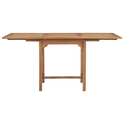 Tuintafel verlengbaar (110-160)x80x75 cm massief teakhout - AllerleiShop