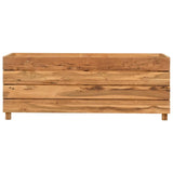 Plantenbak verhoogd 100x40x38 cm gerecycled teakhout en staal - AllerleiShop