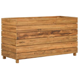 Plantenbak verhoogd 100x40x38 cm gerecycled teakhout en staal - AllerleiShop