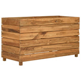 Plantenbak verhoogd 100x40x38 cm gerecycled teakhout en staal - AllerleiShop