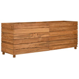 Plantenbak verhoogd 150x40x55 cm gerecycled teakhout en staal - AllerleiShop