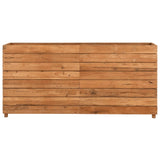 Plantenbak verhoogd 150x40x72 cm gerecycled teakhout en staal - AllerleiShop