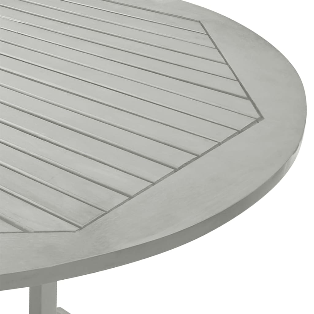 Tuintafel 200x100x75 cm massief acaciahout grijs - AllerleiShop