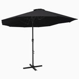 Parasol met aluminium paal 460x270 cm zwart - AllerleiShop