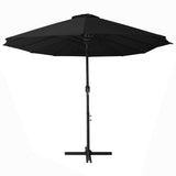 Parasol met aluminium paal 460x270 cm zwart - AllerleiShop