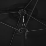 Parasol met aluminium paal 460x270 cm zwart - AllerleiShop