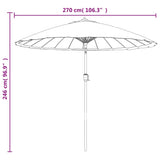 Parasol met aluminium paal 270 cm antraciet - AllerleiShop