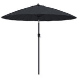 Parasol met aluminium paal 270 cm zwart - AllerleiShop