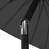 Parasol met aluminium paal 270 cm zwart - AllerleiShop