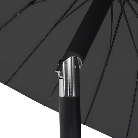 Parasol met aluminium paal 270 cm zwart - AllerleiShop