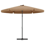 Parasol met stalen paal 300 cm taupe - AllerleiShop