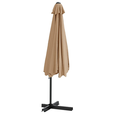 Parasol met stalen paal 300 cm taupe - AllerleiShop