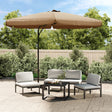 Parasol met stalen paal 300 cm taupe - AllerleiShop