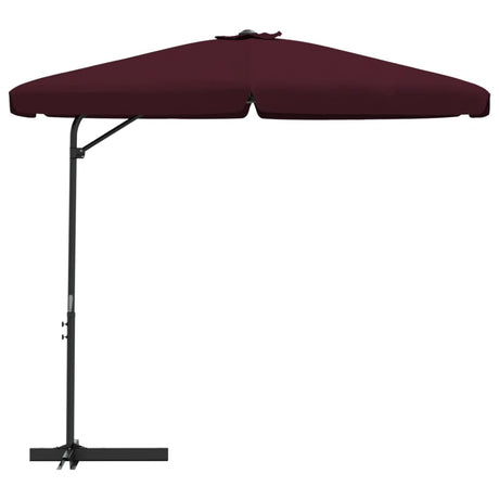 Parasol met stalen paal 300 cm bordeauxrood - AllerleiShop