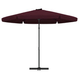 Parasol met stalen paal 300 cm bordeauxrood - AllerleiShop